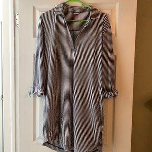 Vineyard vine color deep bay size large tunic stripped sankaty. New with tags